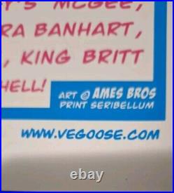 2005 RARE Ames Bros VEGOOSE Concert Poster With Concert Ticket From Show Oct 29