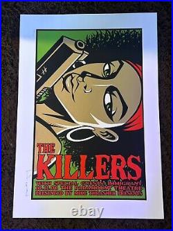 2006 The Killers Seattle Paramount Concert Poster Justin Hampton Signed #35/150