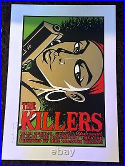 2006 The Killers Seattle Paramount Concert Poster Justin Hampton Signed #35/150