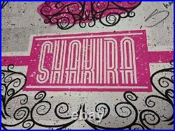 2009 Autographed SHAKIRA Concert Poster Live In Tribeca NY 24X18