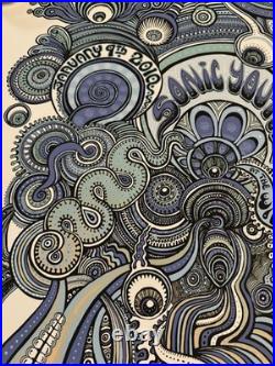 2010 Sonic Youth Concert Poster by Emek SIGNED Wiltern Theatre LA, California