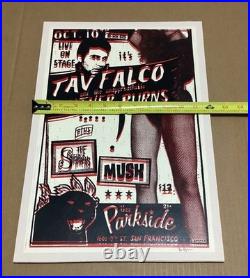2012 Tav Falco & Panther Burns Concert Poster San Francisco Ca. Thee Parkside