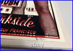 2012 Tav Falco & Panther Burns Concert Poster San Francisco Ca. Thee Parkside