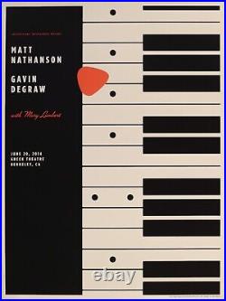 2013 American Silkscreen Concert Poster Matt Nathanson and Gavin Degraw