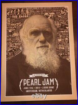 2014 Pearl Jam Amsterdam Concert Poster by Brian Ewing, not Ames or Klausen
