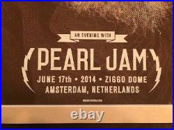 2014 Pearl Jam Amsterdam Concert Poster by Brian Ewing, not Ames or Klausen