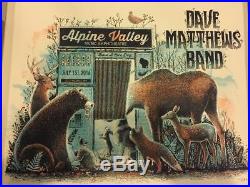 2016 Dave Matthews Band Elkhorn Alpine Photo Booth Concert Poster 7/1 #/1375 S/n