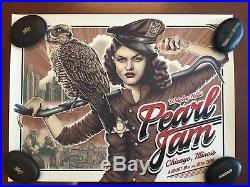 2018 Pearl Jam Concert Chicago Wrigley Field Show Poster Paul Jackson