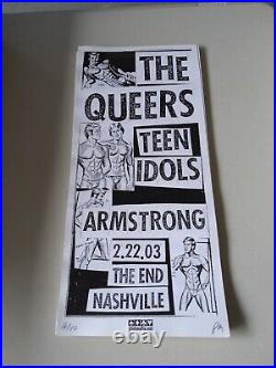 25 2003 Concert Poster The Queers & Teen Idols End Nashville wholesale lot LE