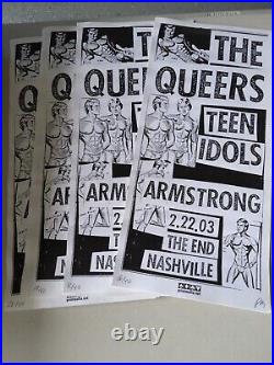 25 2003 Concert Poster The Queers & Teen Idols End Nashville wholesale lot LE