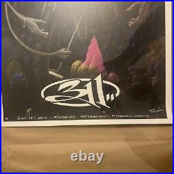 311 Concert Poster Stage AE Pittsburgh 7/14/14 #3/30 Artist Signed