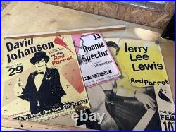 3 Vintage 1980S Original Concert Posters From The Famous Red Parrot