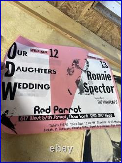 3 Vintage 1980S Original Concert Posters From The Famous Red Parrot