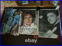 3 x RARE Vintage 1980s Original Barry Manilow Posters & Concert Posters Joblot