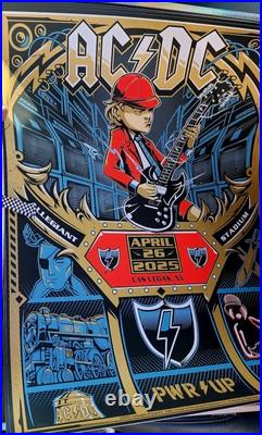 AC/DC CONCERT poster 2025 Power PWR Up Allegiant Stadium Las Vegas, NV #549/627