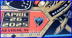 AC/DC CONCERT poster 2025 Power PWR Up Allegiant Stadium Las Vegas, NV #549/627