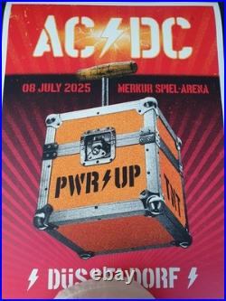 AC/DC Dusseldorf Germany 8 July 2025 Poster- Artist Proof #/20 signed + No AC/DC Dusseldorf Germany 8 July 2025 Poster- Artist Proof #/20 signed + No