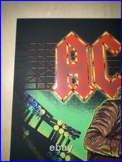 AC/DC Sparkle Foil Concert Poster x/100 Cleveland OH 5/28/25 PWR UP Huntington