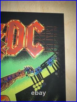 AC/DC Sparkle Foil Concert Poster x/100 Cleveland OH 5/28/25 PWR UP Huntington