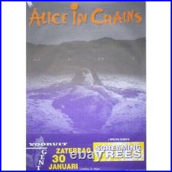 ALICE IN CHAINS/ SCREAMING TREES Gent 30.01.1993 BELGIUM original Concert POSTER