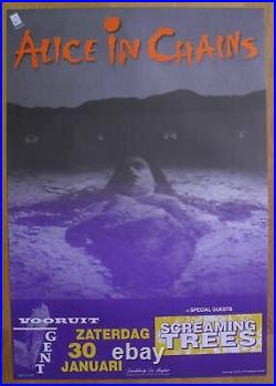ALICE IN CHAINS original rare concert poster'93 screaming trees
