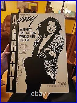 AMY GRANT 1986 ORIGINAL HAWAII CONCERT POSTER Ultra Rare! Signed! On Card Stock