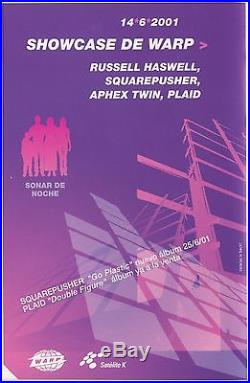 APHEX TWIN & SQUAREPUSHER Live Concert Ad Promo Sonar Festival'01 Program Rare