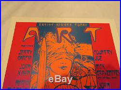 AP #78 Rare'87 Jerry Garcia concert poster signed Wilson, Kelly, Moscoso & more