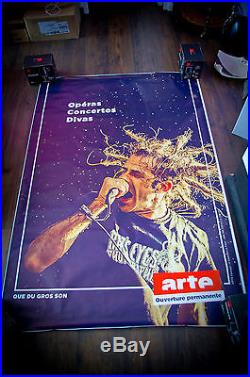 ARTE MUSIC ROCK CONCERT 4x6 ft Double Sided Original Advertising Poster