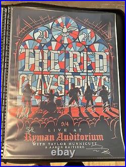 AUTOGRAPHED RED CLAY STRAYS Ryman Night 1 9-4-24 18x24 Concert Poster