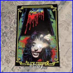 Alice Cooper 3-pack Poster Set From Concert Tour. 1 Is Signed In Red Sharpie