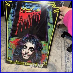Alice Cooper 3-pack Poster Set From Concert Tour. 1 Is Signed In Red Sharpie