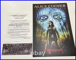 Alice Cooper Hand Signed concert poster Paranormal Tour 2017 Proof VIP Package