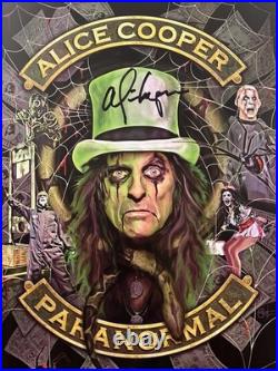 Alice Cooper Hand Signed concert poster Paranormal Tour 2017 Proof VIP Package
