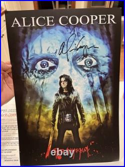 Alice Cooper Hand Signed concert poster Paranormal Tour 2017 Proof VIP Package
