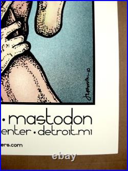 Alice In Chains Deftones Mastodon Detroit Concert 2010 Poster Jermaine Rogers