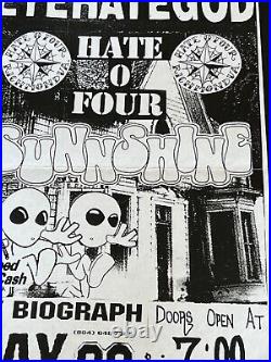 Aliens The Biography Richmond Virginia Hate of Four Original Concert Poster