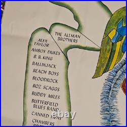 Allman Brothers Celebration of Life Music Festival 23x28.5 Concert Poster 1971