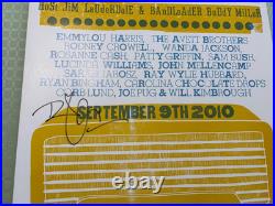 Americana Music Awards Hatch Print Signed by Robert Plant, Ryman, Sept 9, 2010