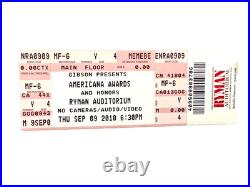 Americana Music Awards Hatch Print Signed by Robert Plant, Ryman, Sept 9, 2010