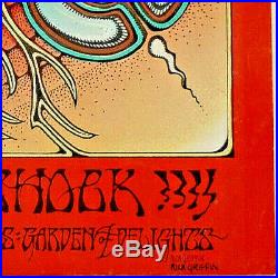 Aoxomoxca Grateful Dead 1969 Orig. 1st Concert Poster Signed Artist Rick Griffin
