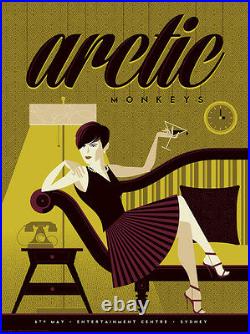 Arctic Monkeys Concert Poster Girl Tom Whalen AP Limited Edition of 12