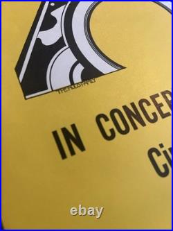 Authentic 1969 Three Dog Night Concert poster Cincinatti, Ohio