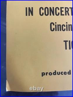Authentic 1969 Three Dog Night Concert poster Cincinatti, Ohio