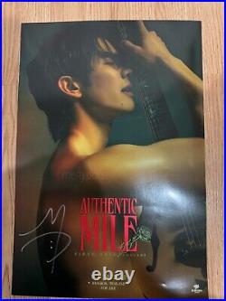 Authentic Mile Phakphum 1st Solo Concert 2024 Signed Poster Kinnporsche Thai BL