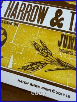 Autographed Gillian Welch Concert Poster Hatch Print Harrow Harvest