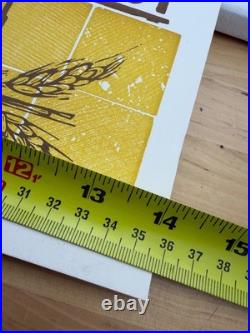 Autographed Gillian Welch Concert Poster Hatch Print Harrow Harvest