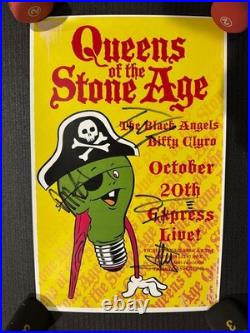 Autographed Queens of the Stone Age concert poster REAL COA