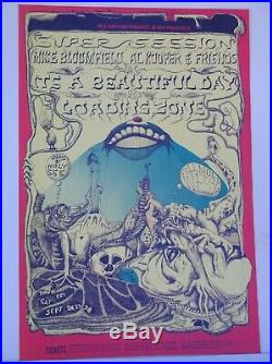 BG138-OP1 Mike Bloomfield Fillmore Concert Poster Bill Graham
