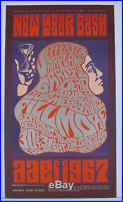 BG37-OP1 Jefferson Airplane Grateful Dead Concert Poster Bill Graham